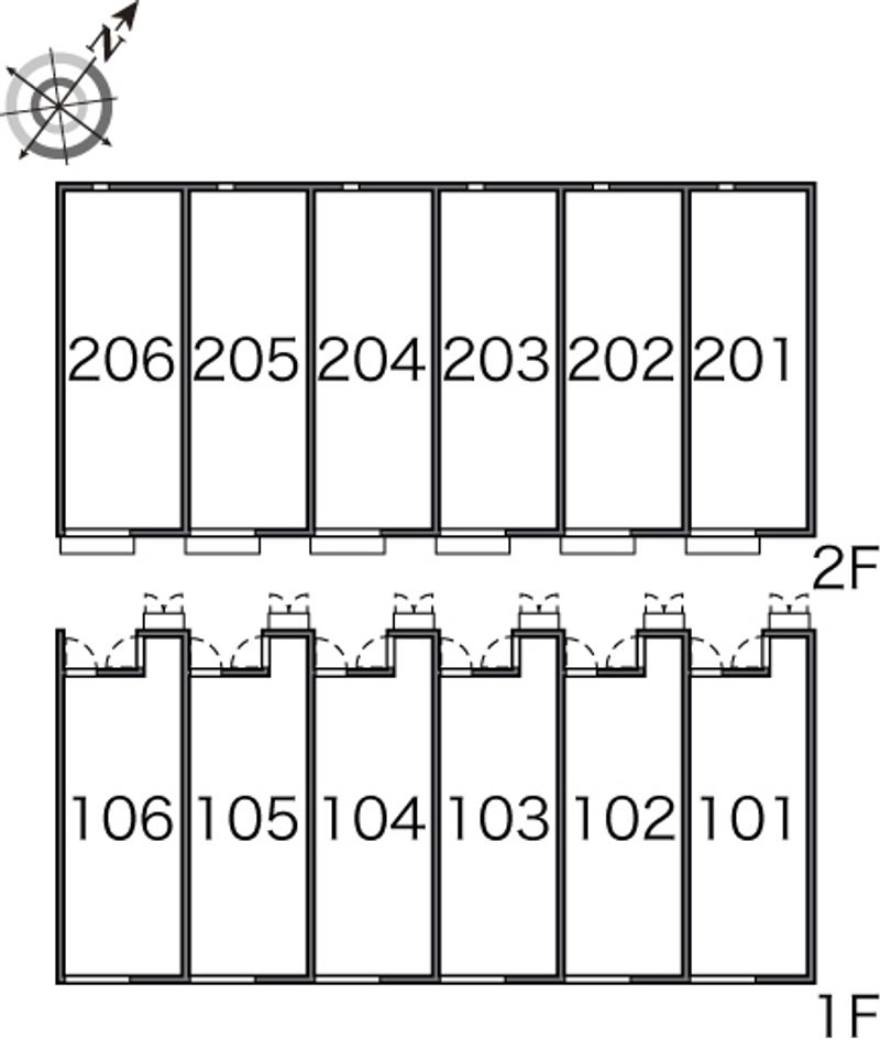 レオネクストポッポ 間取り配置図