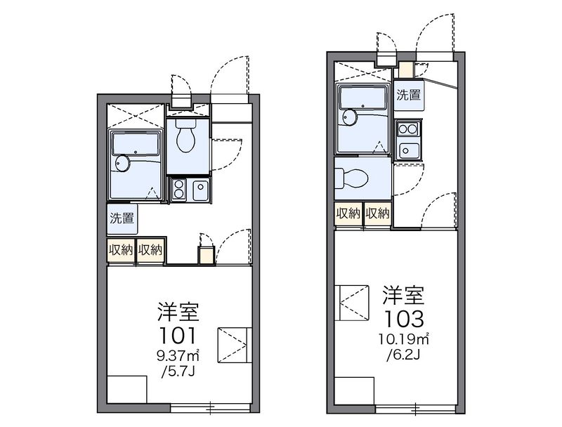 レオパレスノーサイド大池 間取図