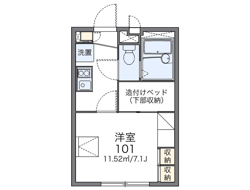 レオパレスＭＩＹＵＫＩ 間取図