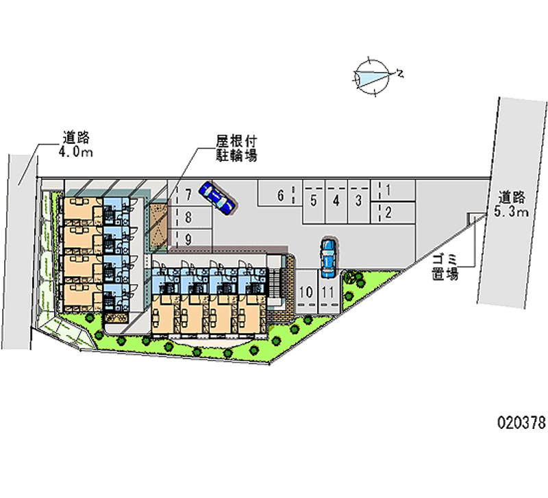 レオパレス西岡 月極駐車場