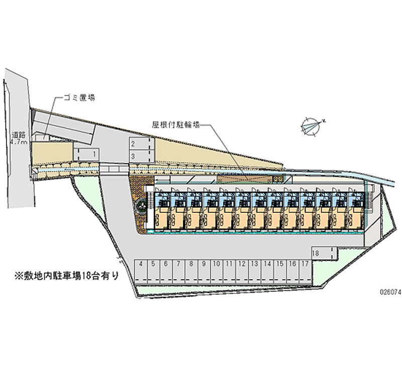 レオパレス愛宕 月極駐車場