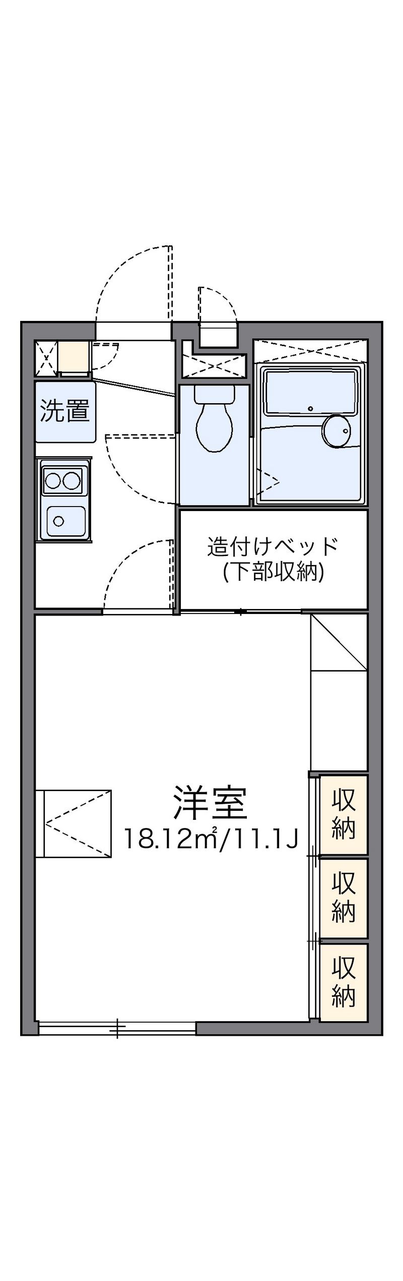 レオパレスエスポワール 間取図