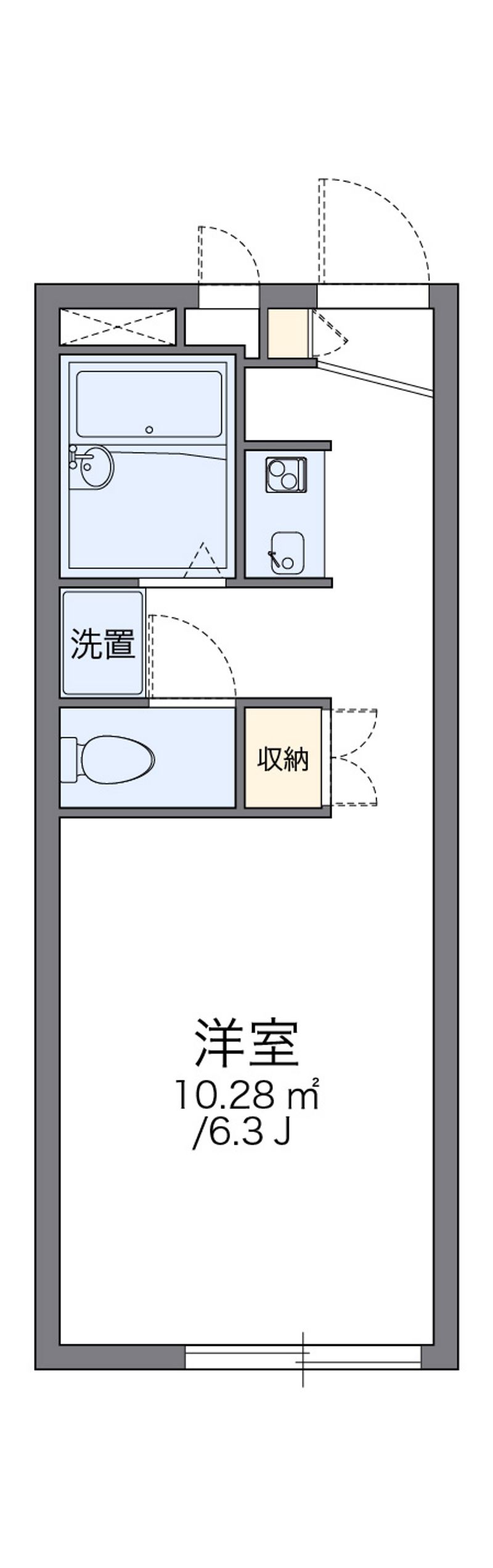 レオパレスファースト 間取図