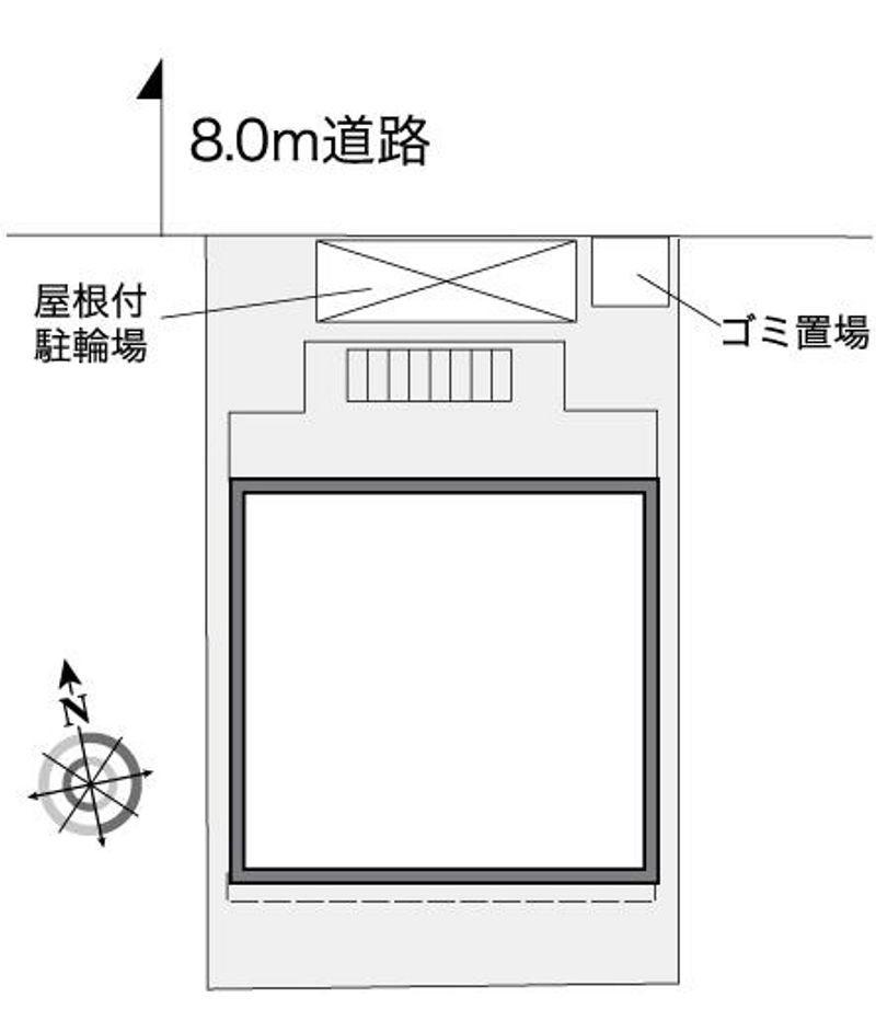 レオパレスシャンテ本町 配置図