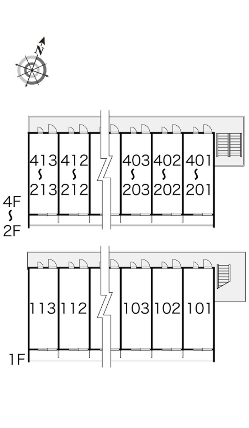 レオパレスＷａｖｅＩｍｐａｃｔ 間取配置図