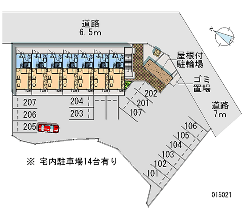 レオパレスＭ．Ｎ 月極駐車場