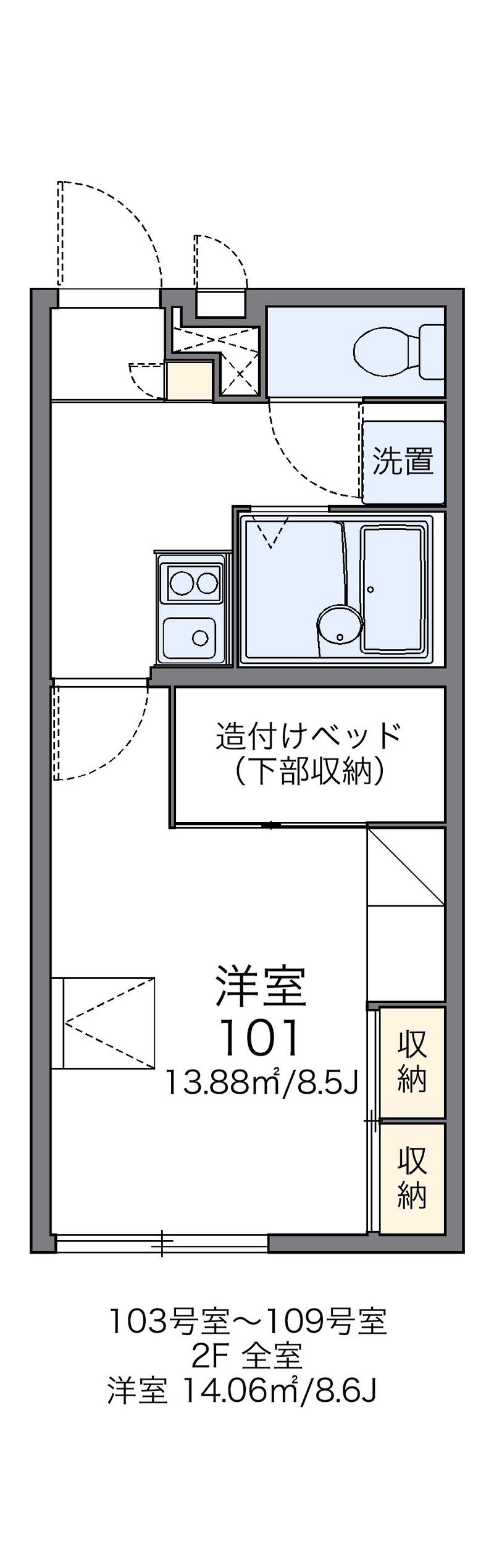 レオパレスＡＫＵＲＡ５ 間取図