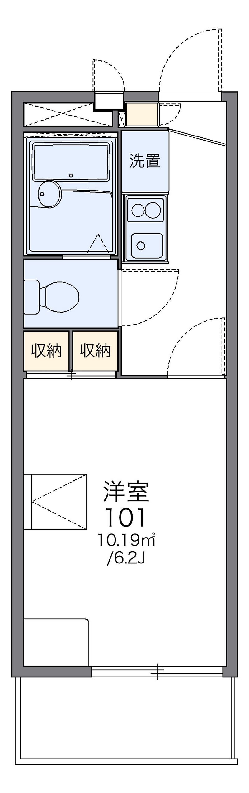 レオパレスクレベール 間取図