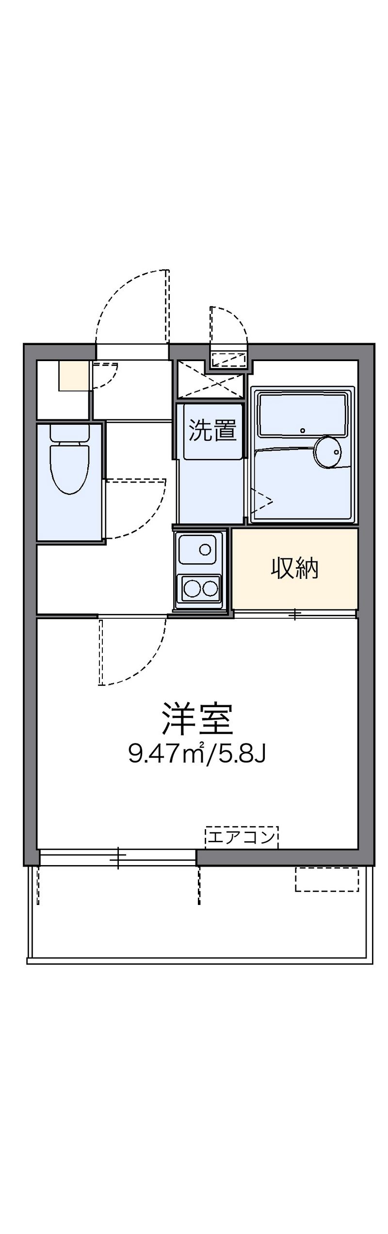 レオパレスパルフェタムール北沢 間取図