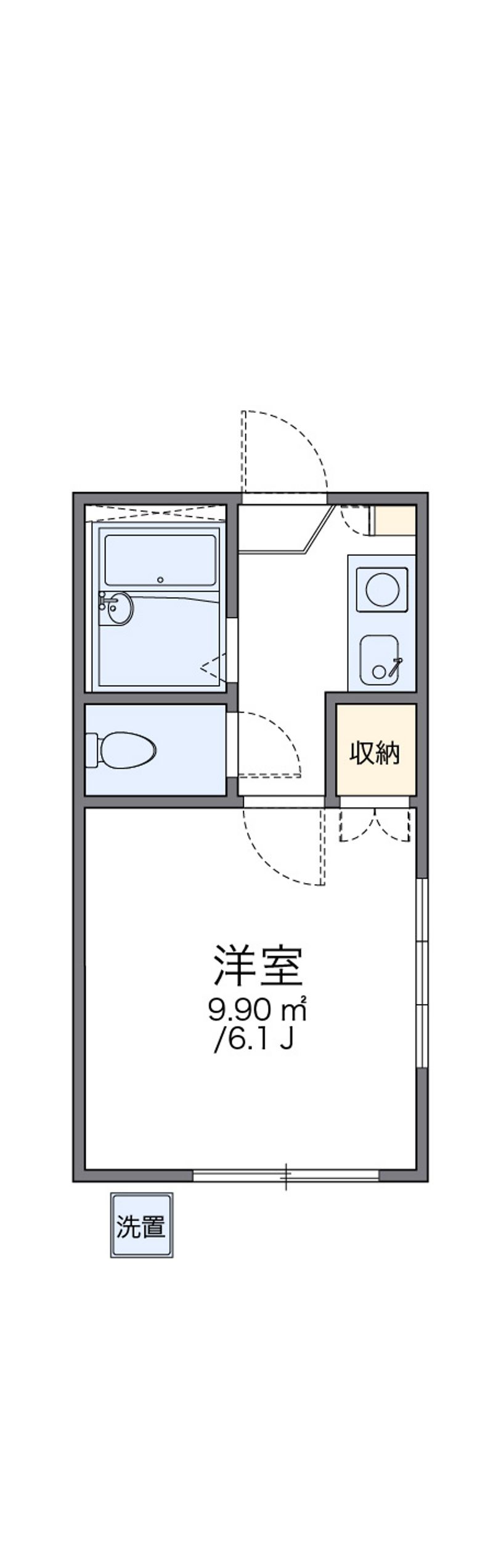 レオパレス松保町Ｂ 間取図