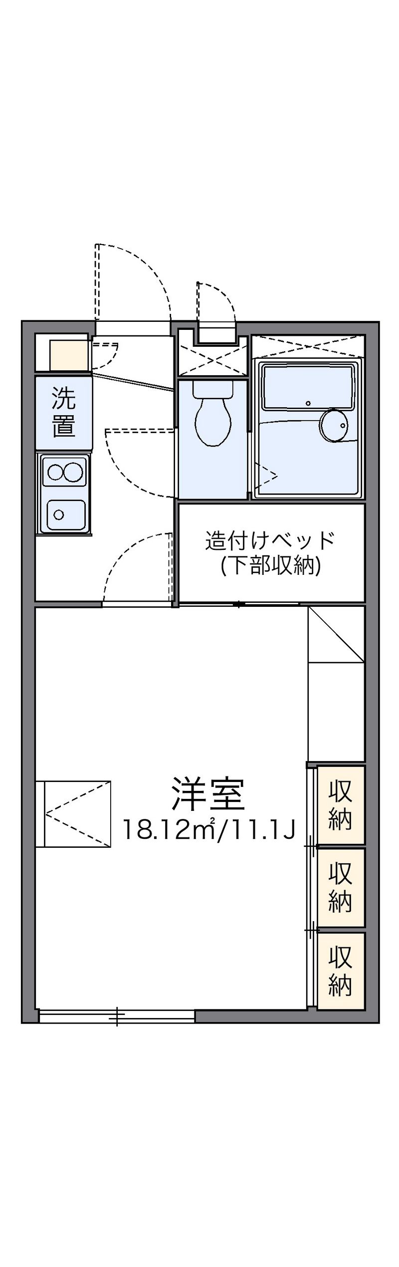 レオパレス２００１ＴＡＮＥＭＯＴＯ 間取図