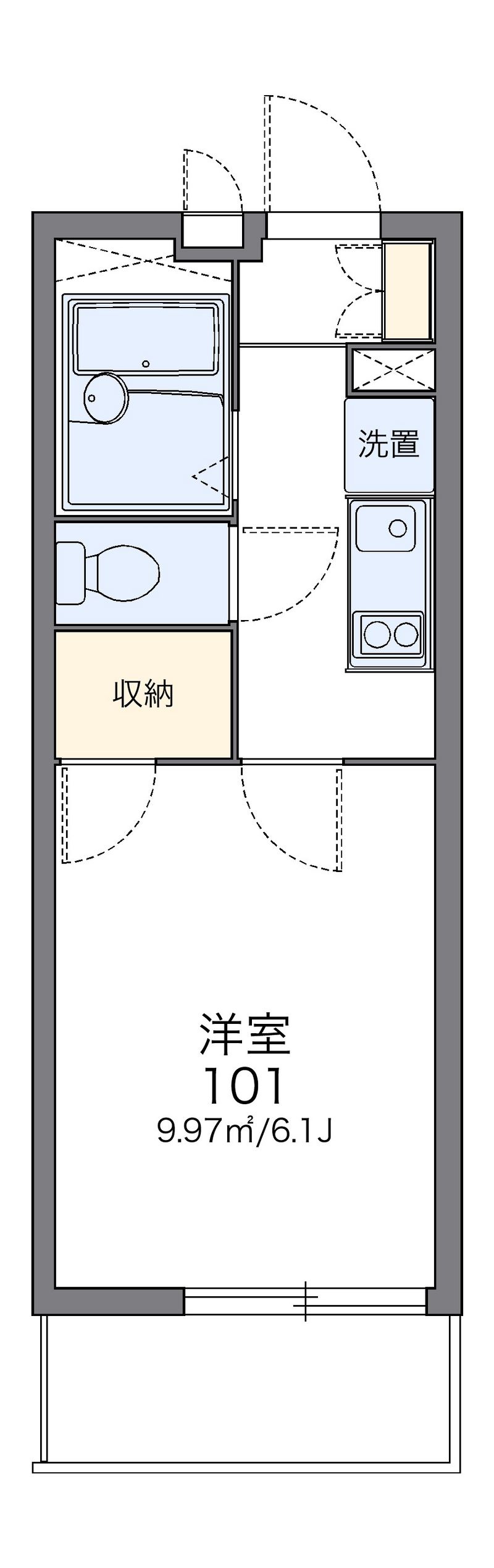 レオパレスケー　ファイブ 間取図