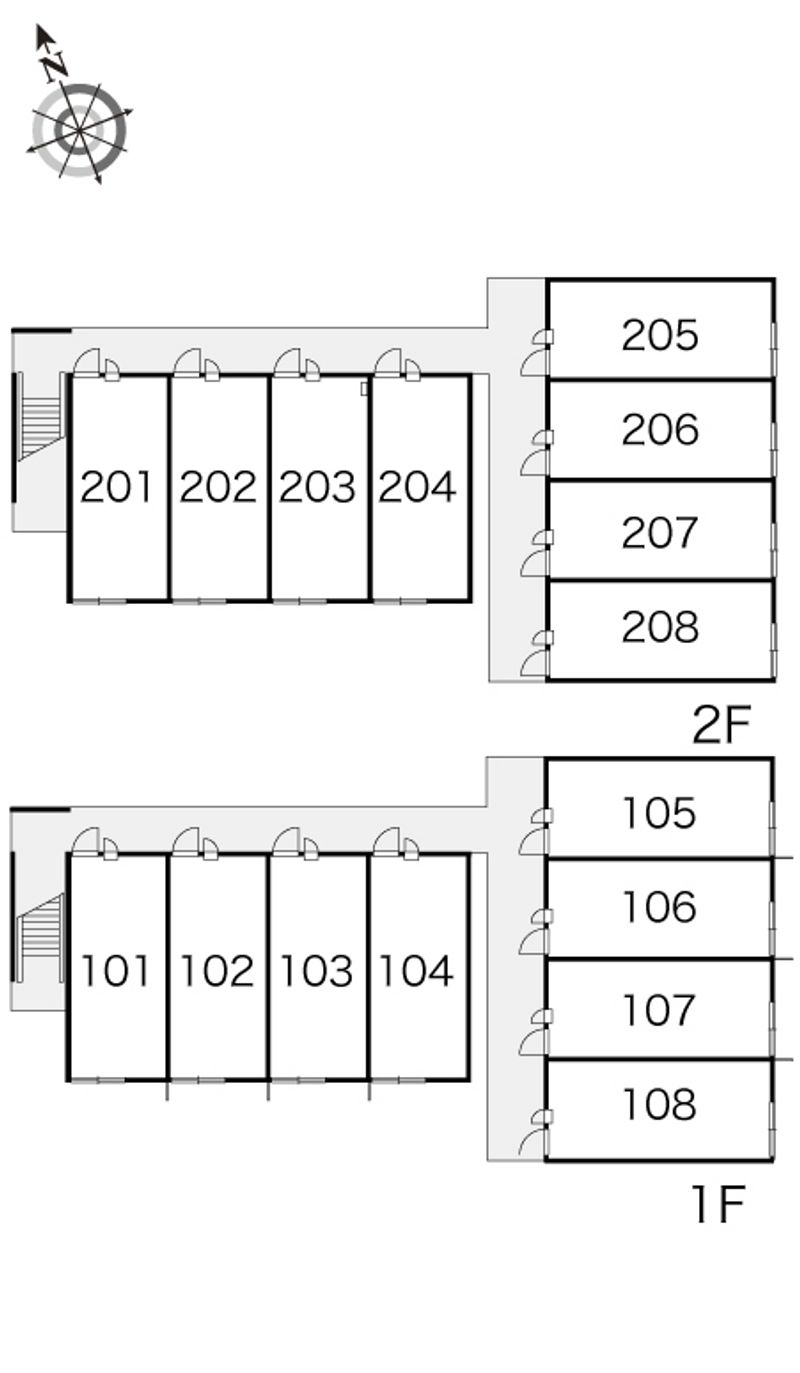 レオパレス琴 間取り配置図