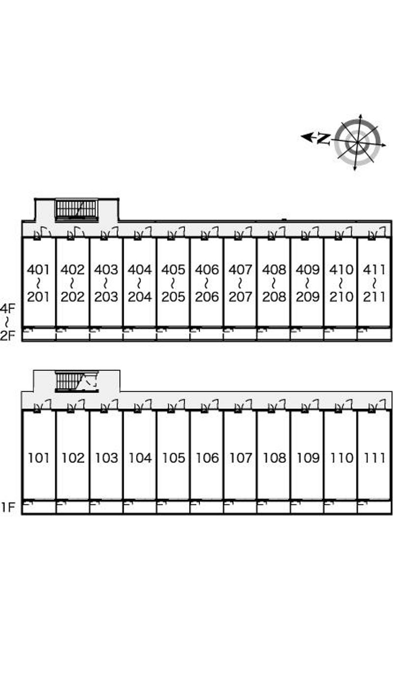 レオパレスカプリコーン２１ 間取配置図