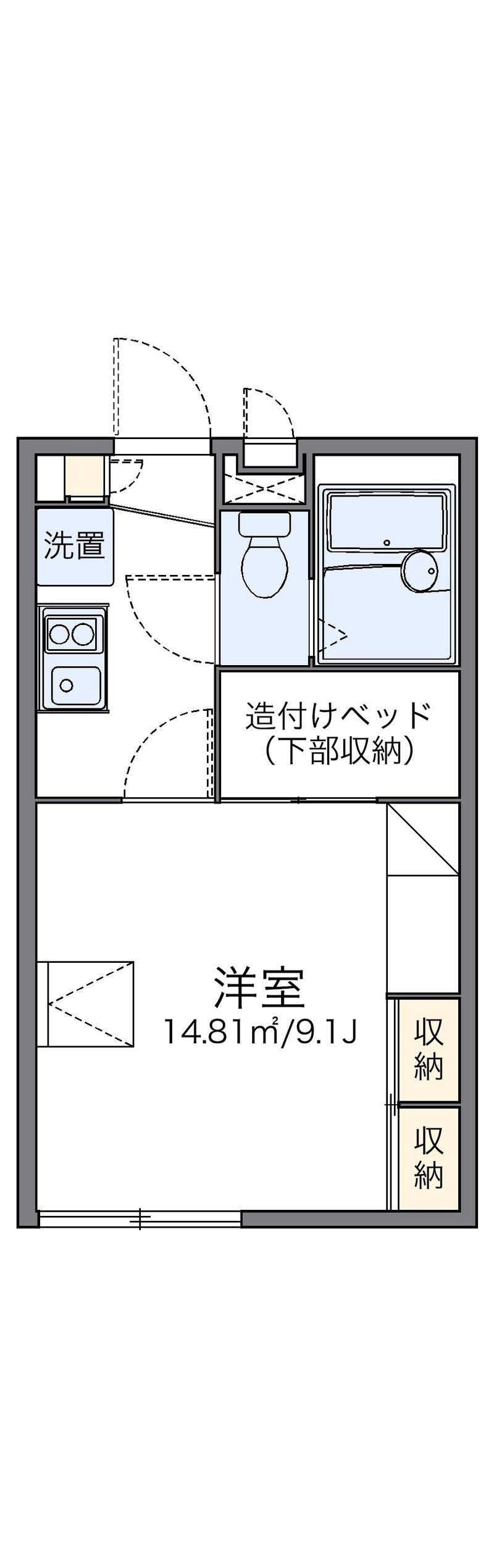 レオパレスジャルダンＤ 間取図