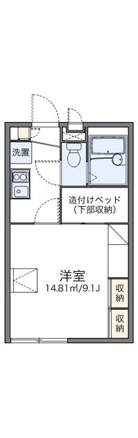 レオパレスジャルダンＤ 間取り図