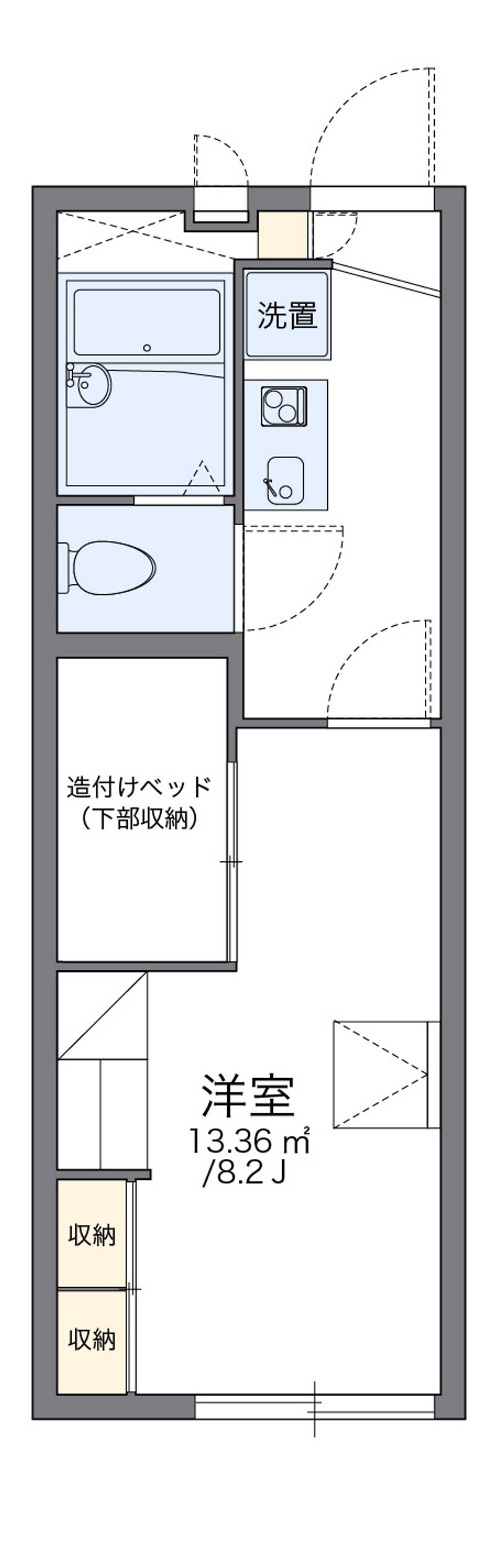 レオパレススカイヒルズ 間取図