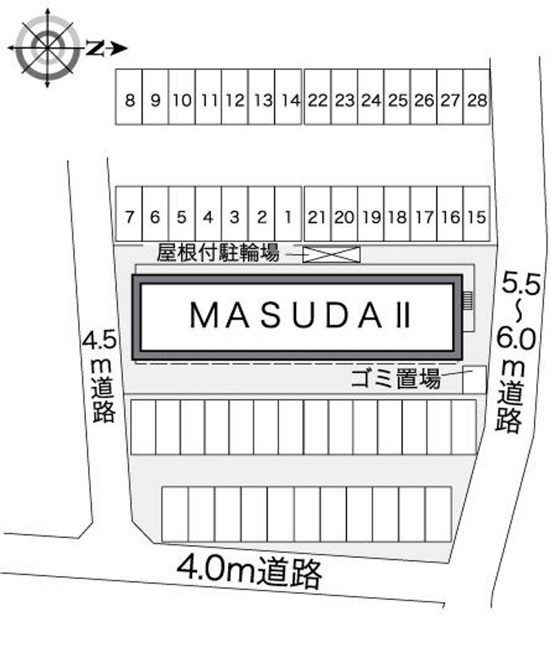 レオパレスＭＡＳＵＤＡⅡ 配置図