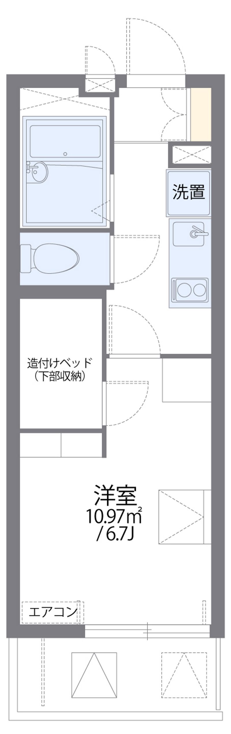 レオパレスＰＯＲＴ　ＷＡＶＥ 間取図