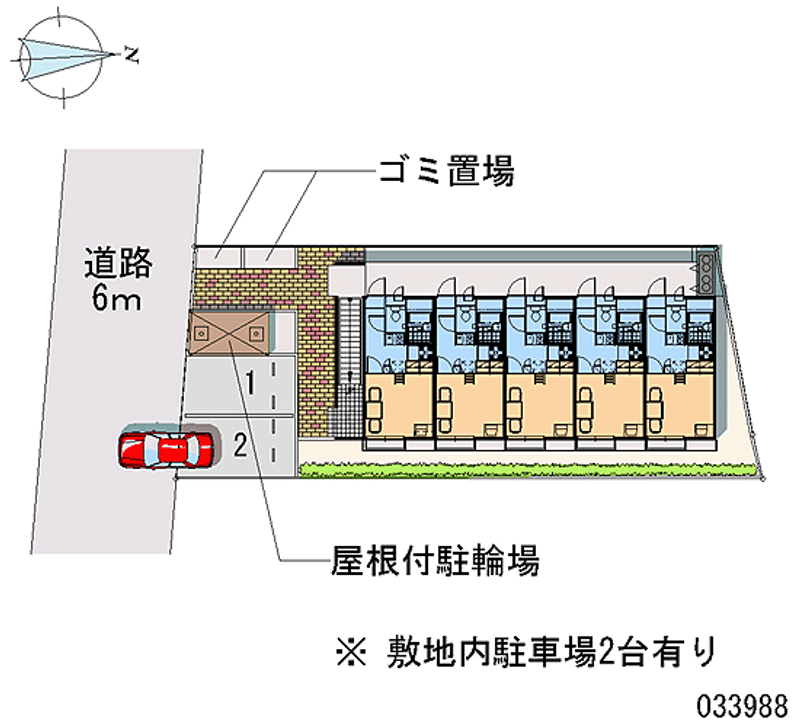 レオパレスサントラピーノ 月極駐車場