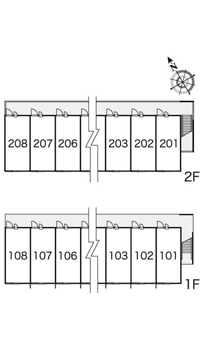 レオパレスすみだⅠ 間取り配置図
