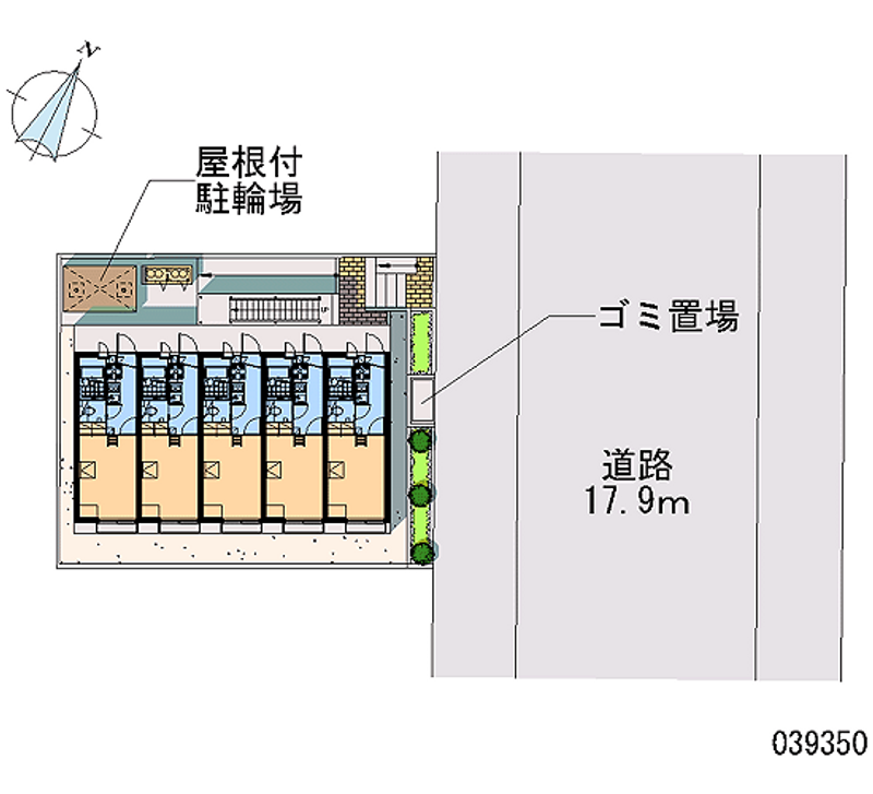 レオパレスメゾネット若葉 区画図
