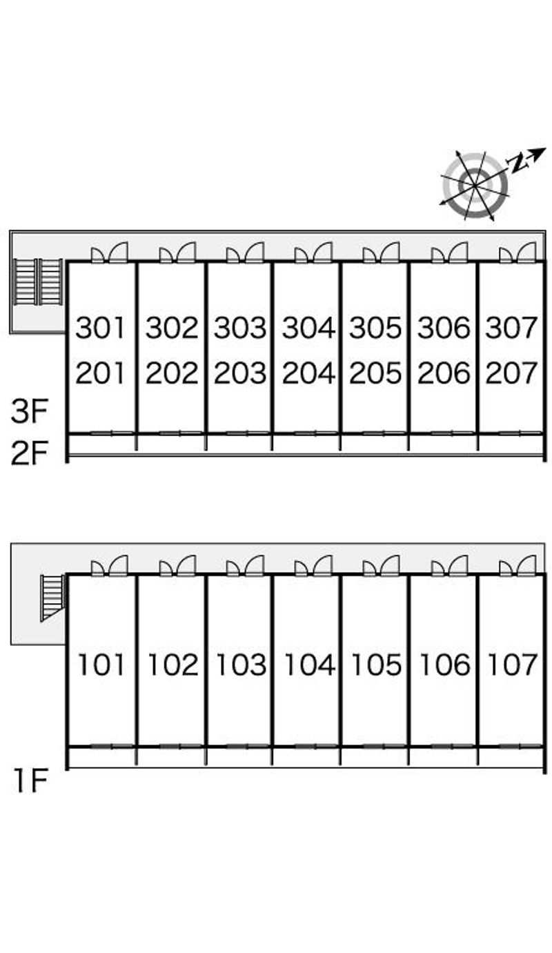 レオパレスエトワールⅡ 間取配置図