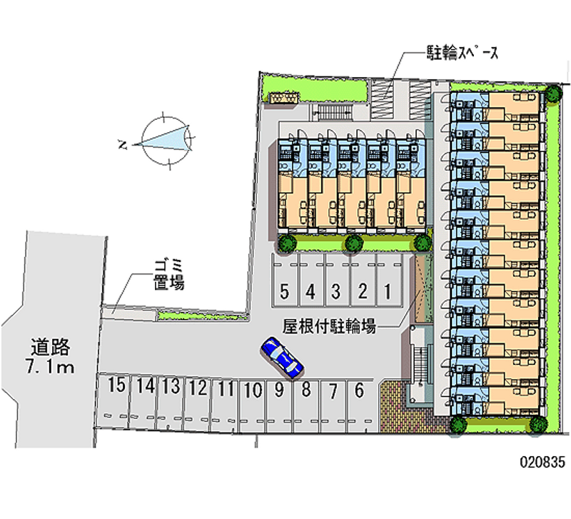 レオパレス山王 月極駐車場