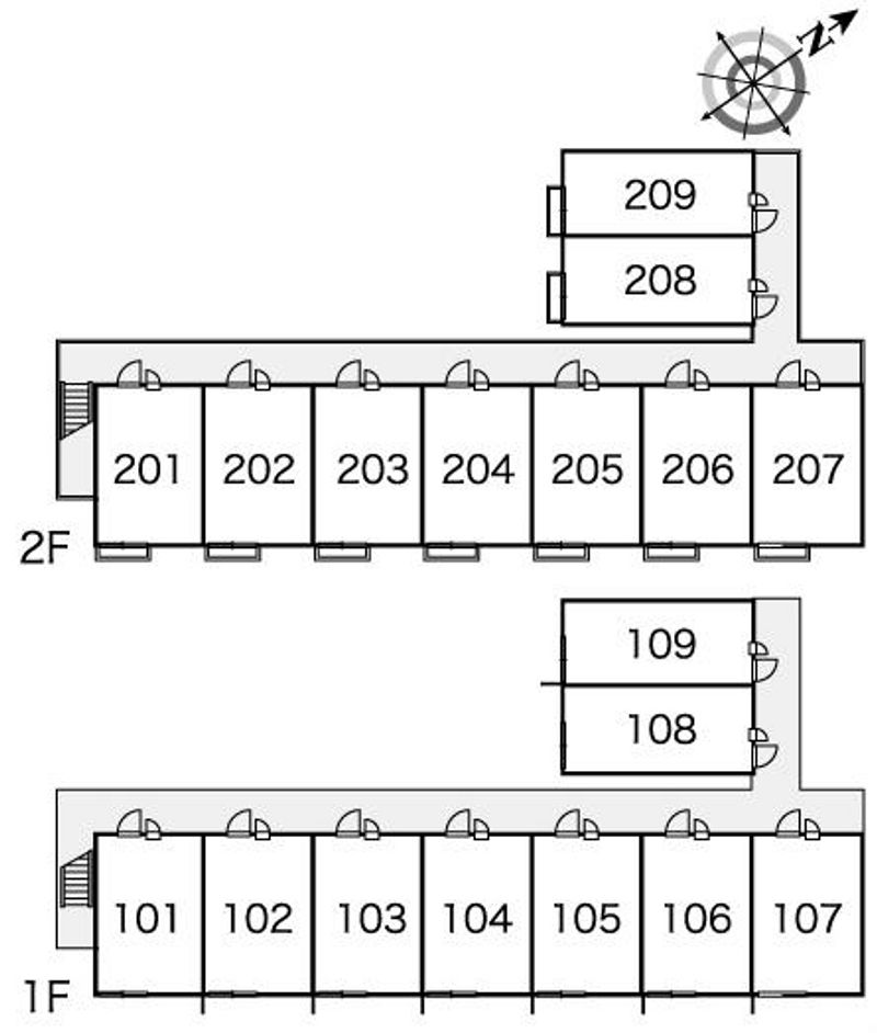 レオパレスエスト 間取配置図