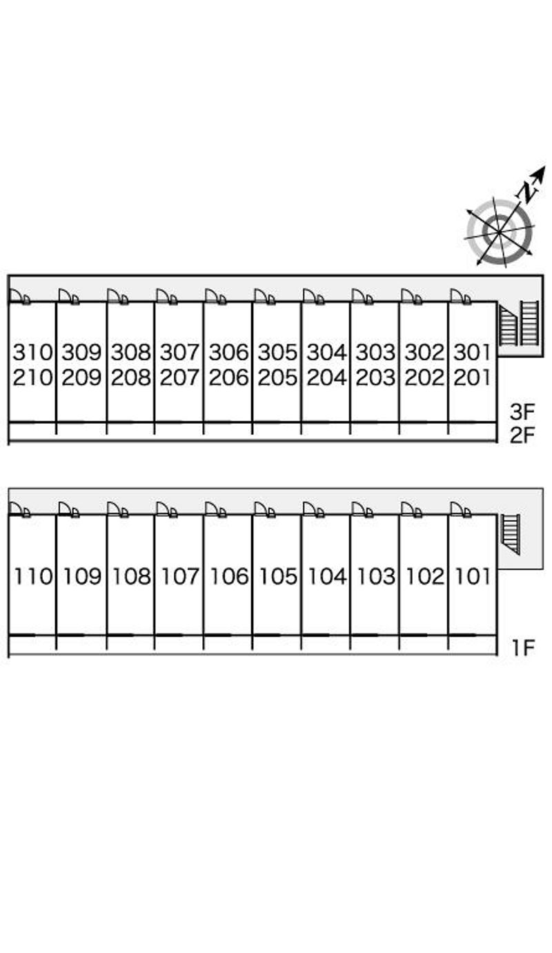レオパレスバンリュ 間取配置図