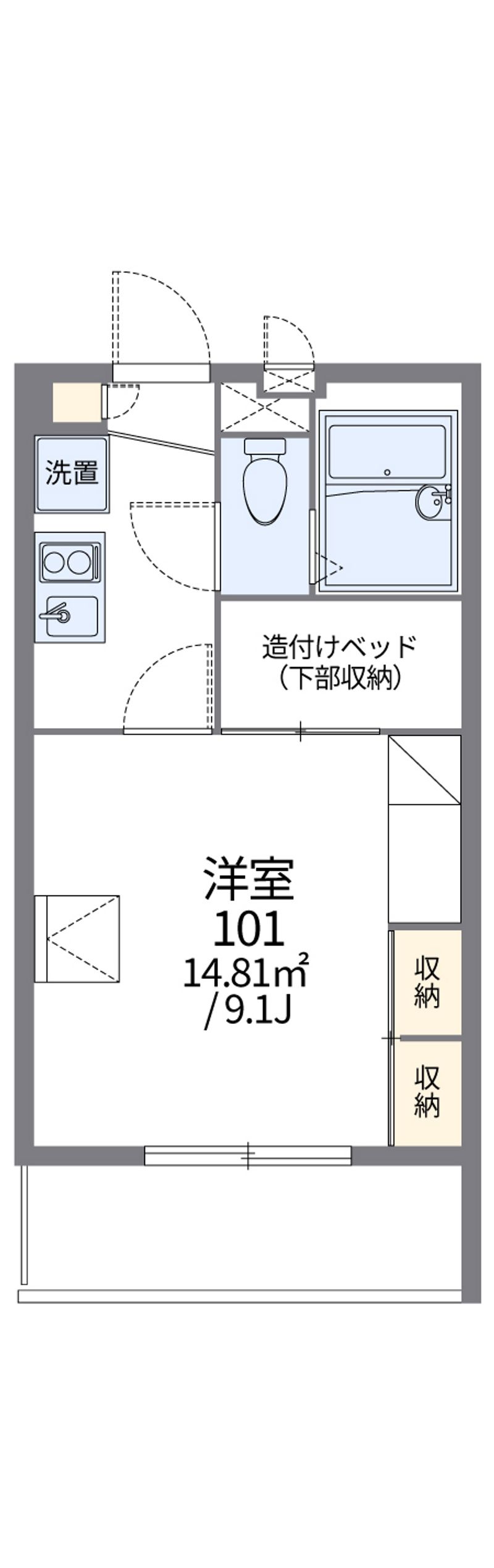 レオパレスコート　ヤヒロ　Ⅱ 間取図
