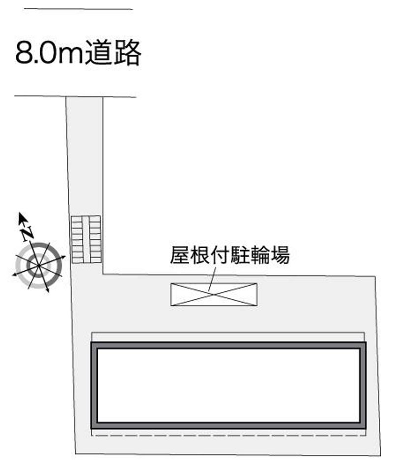 レオパレスＫＡＷＡＳＨＩ　Ⅱ 配置図
