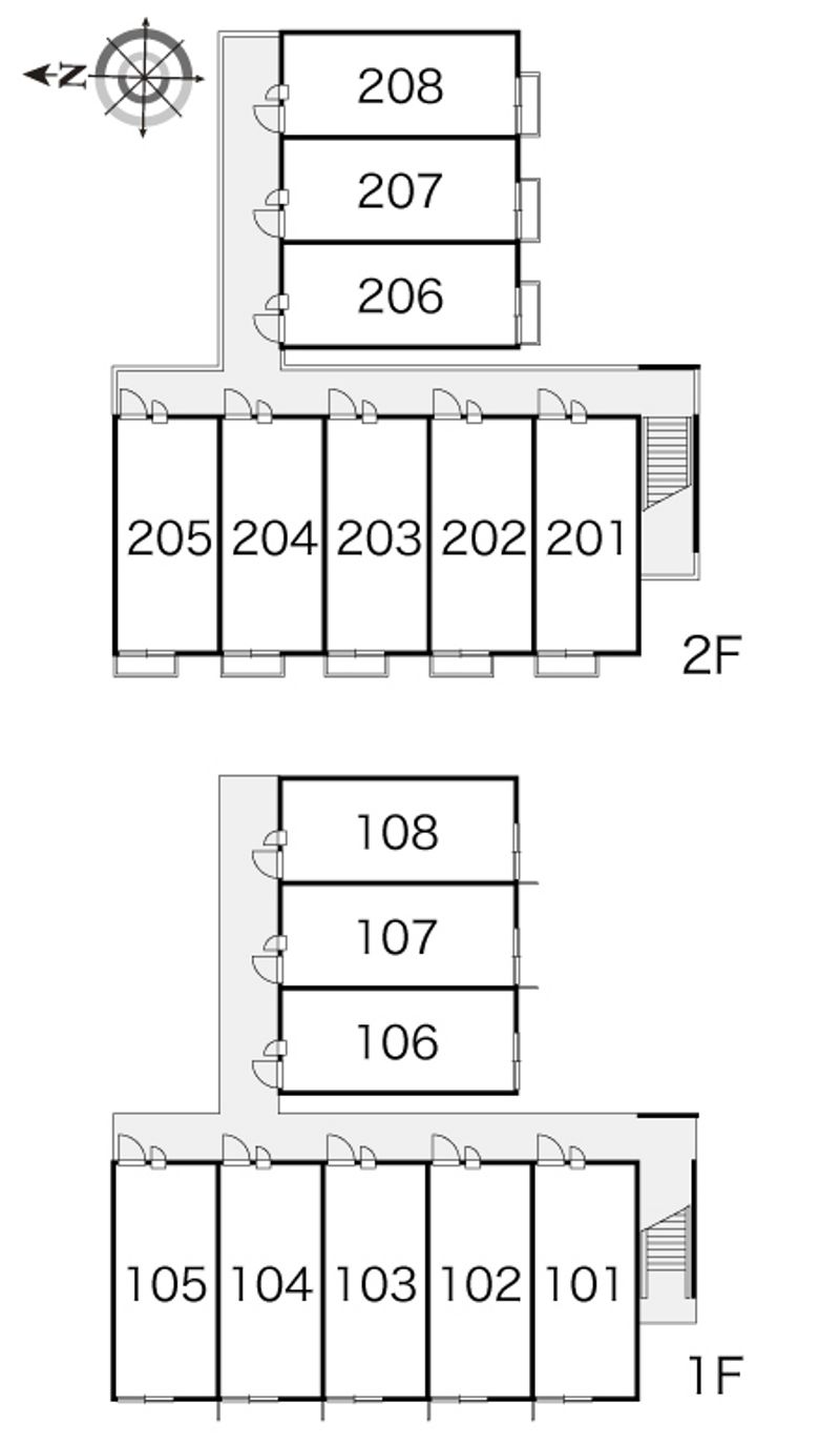 レオパレスグローリー 間取配置図