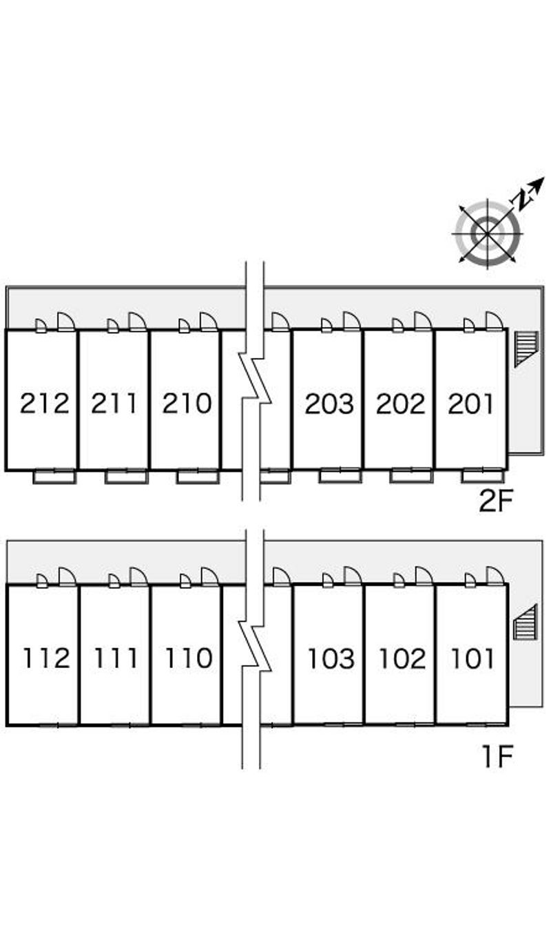 レオパレスリヴィエール 間取配置図
