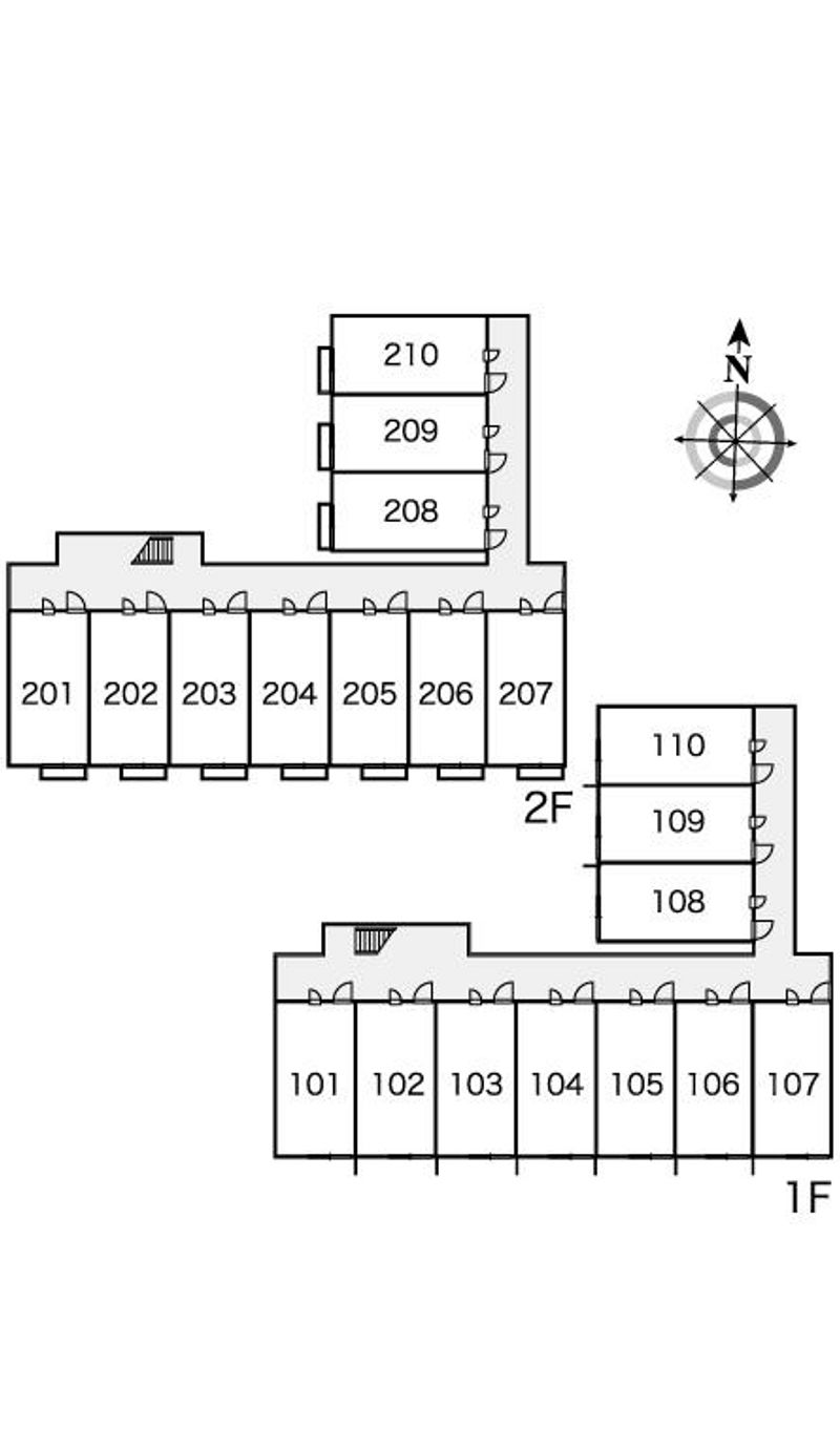 レオパレスグランパルク 間取配置図