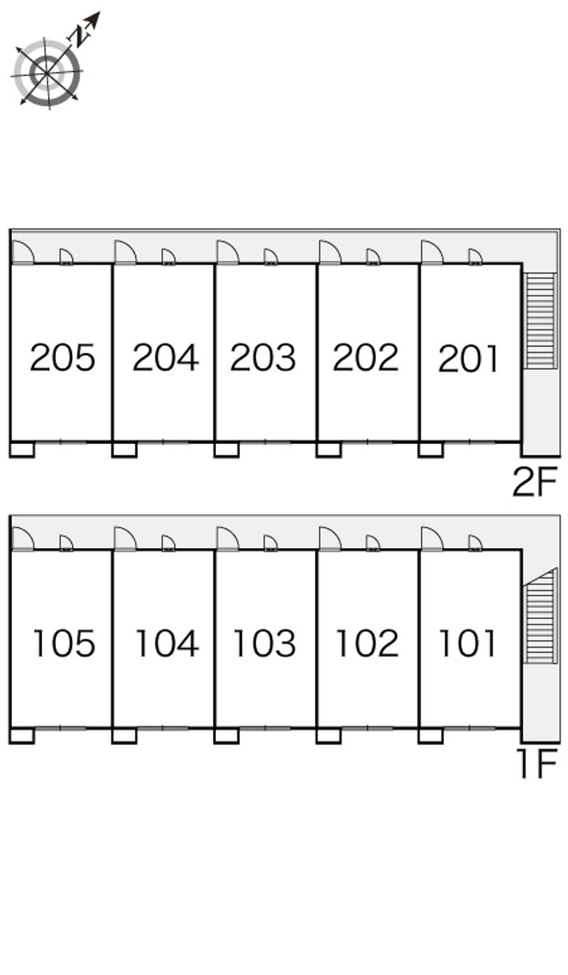 レオパレスルミエール 間取り配置図