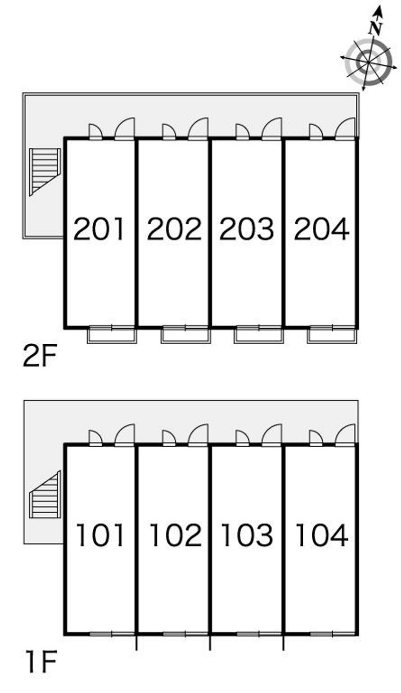 レオパレスロータス 間取配置図