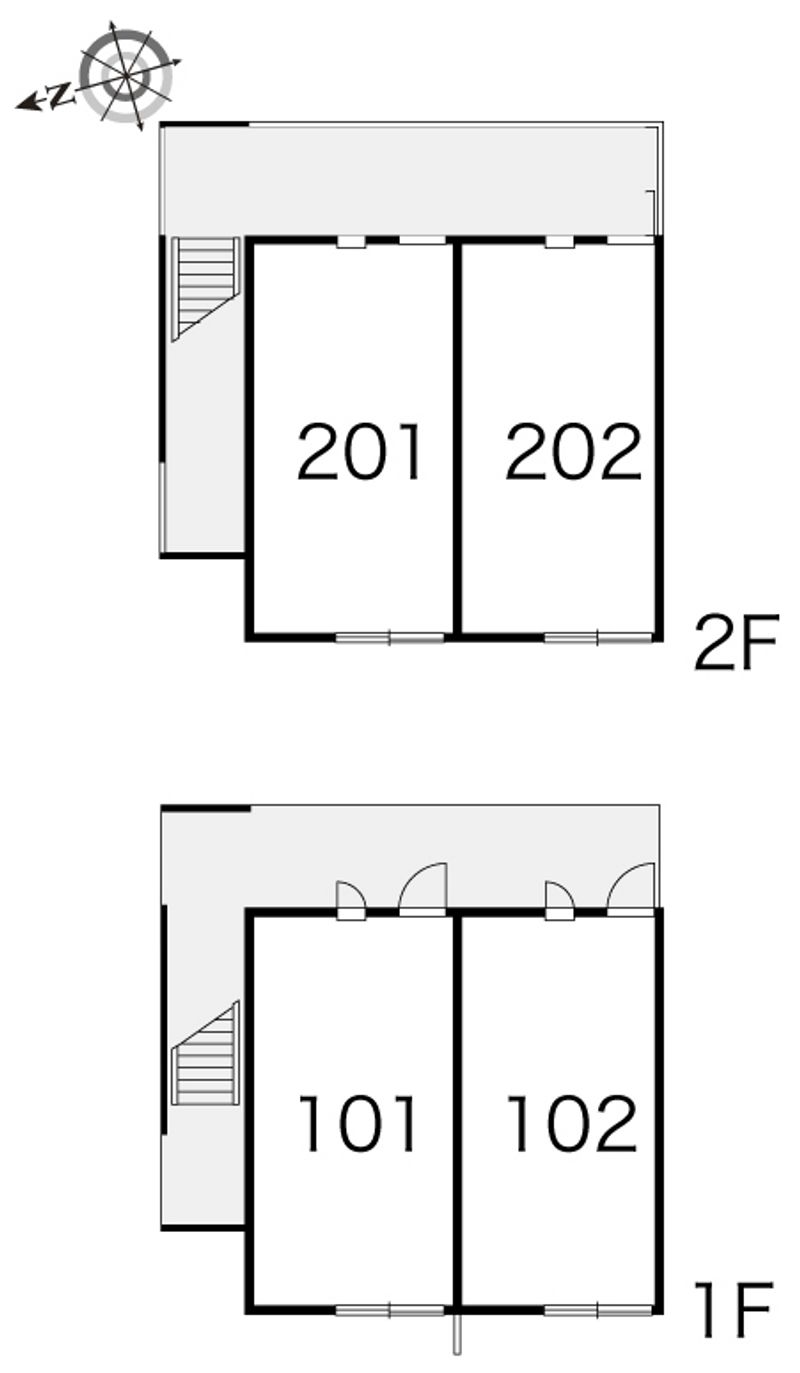 レオパレス干場 間取配置図