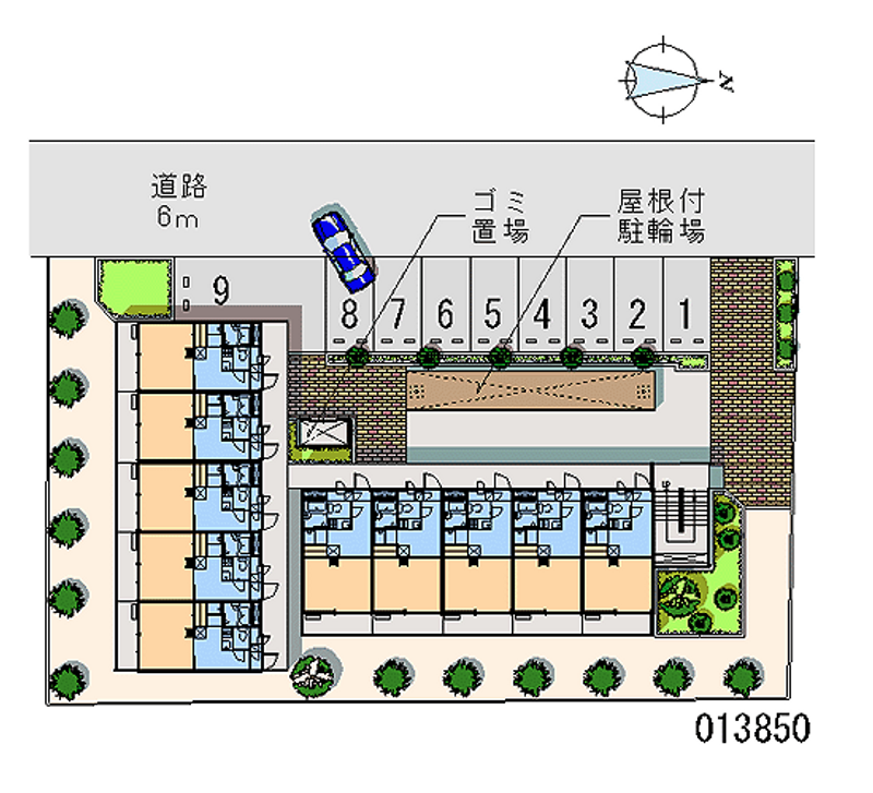 レオパレス豊南 区画図