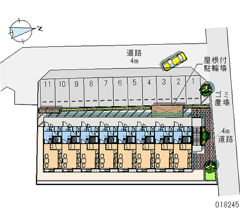 レオパレスわたらせ０２ 月極駐車場