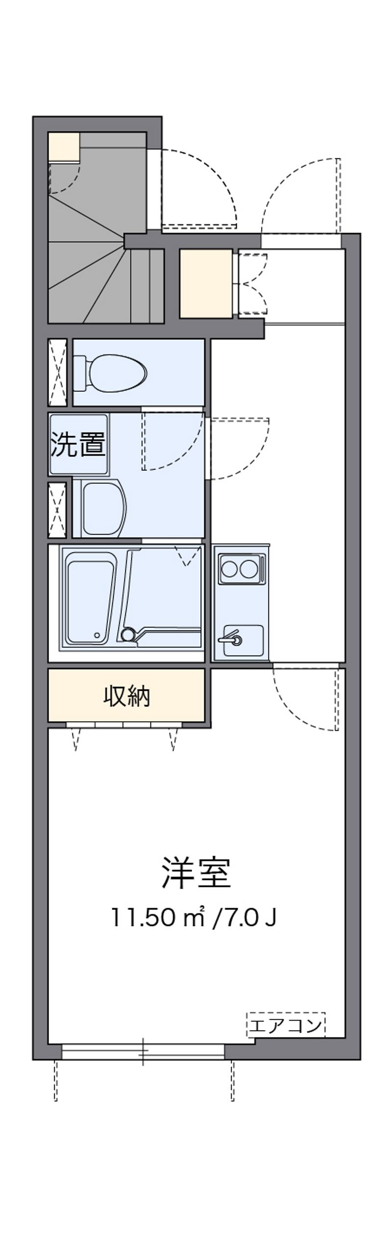 クレイノリバー 間取図