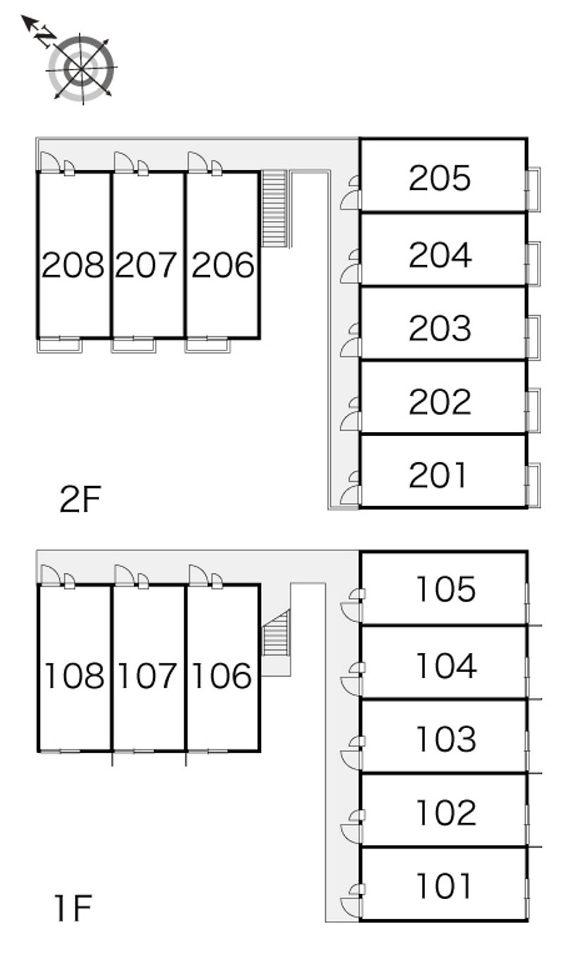レオパレストルネード 間取配置図