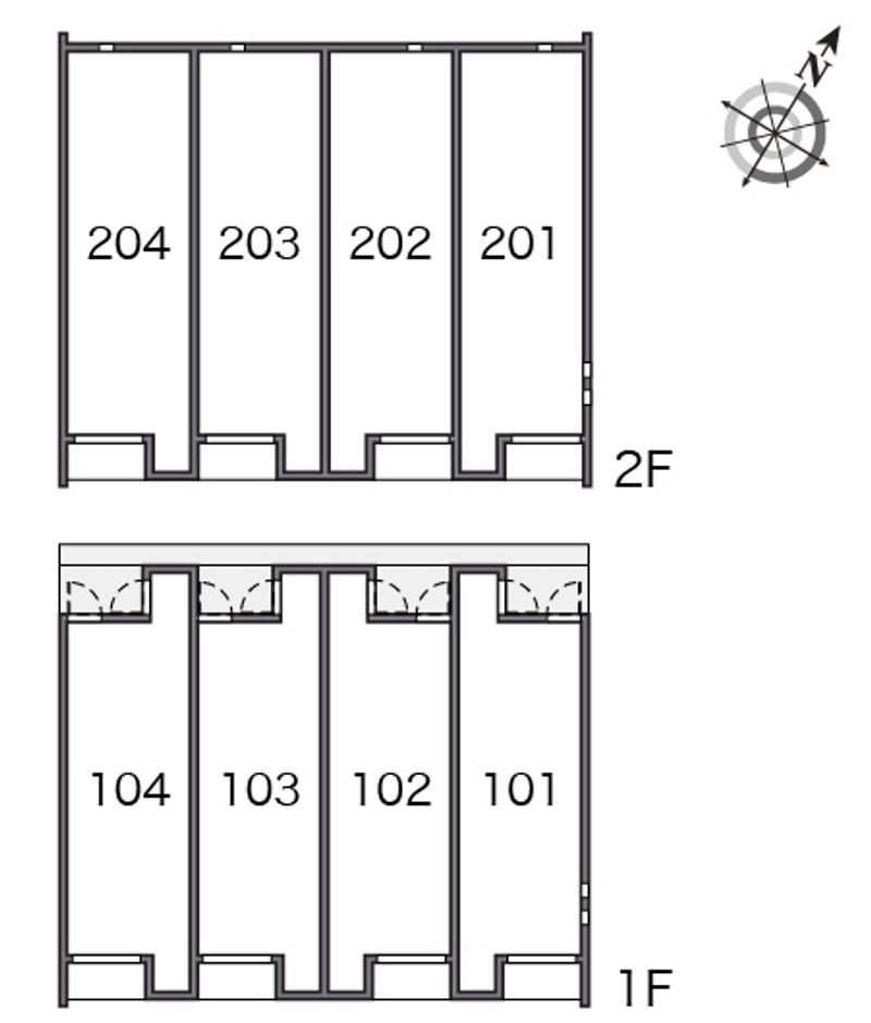 クレイノ本町 間取配置図