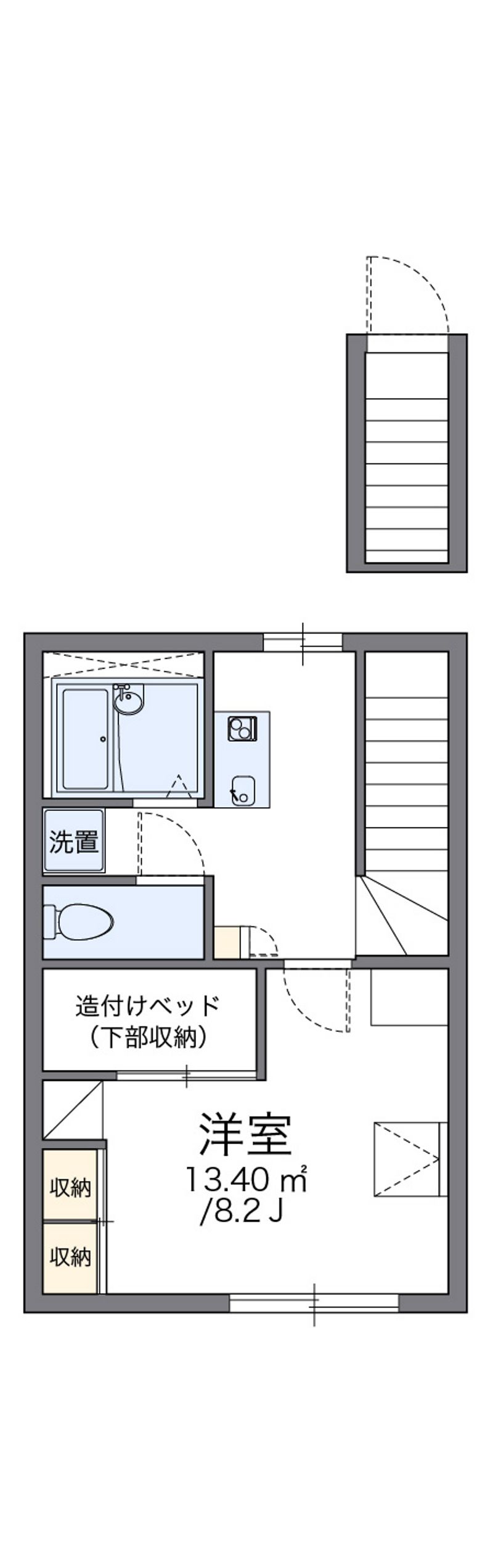 レオパレス下石田 間取図