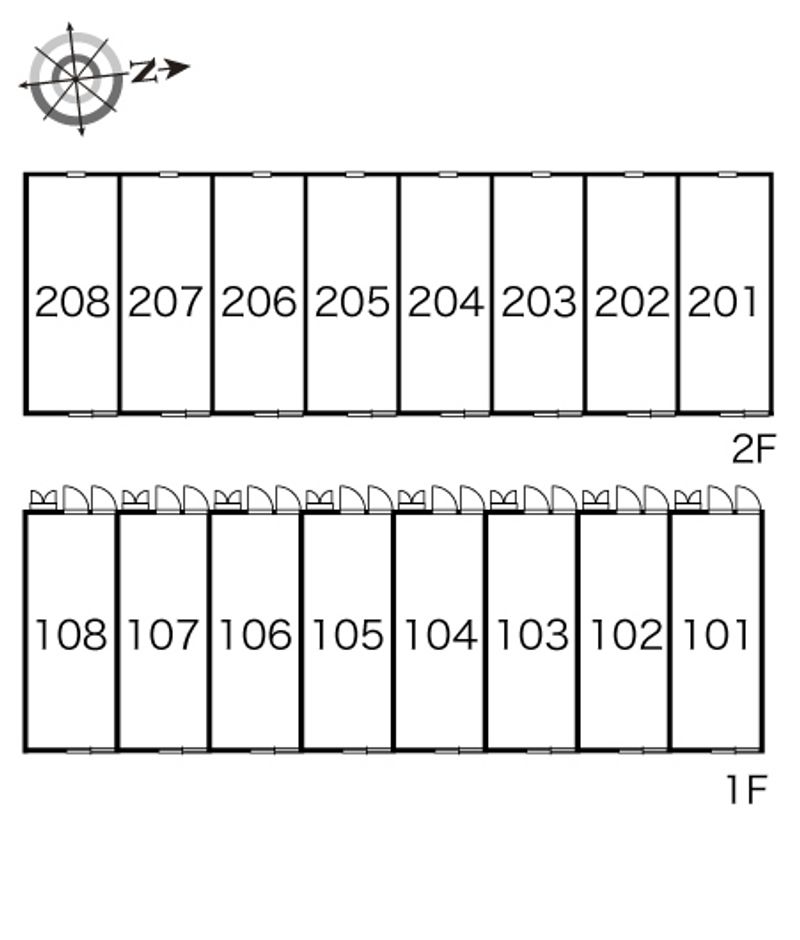 レオパレス三村Ⅲ 間取配置図