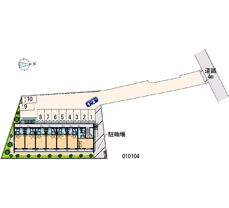 レオパレススミサカ 月極駐車場