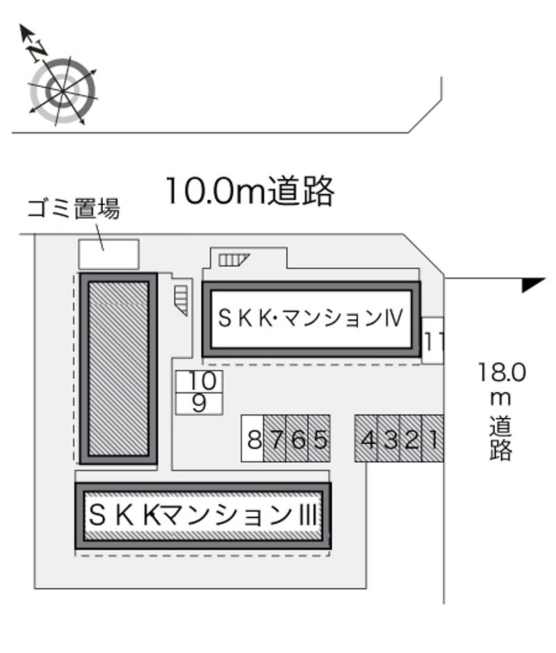 レオパレスＳＫＫ・マンションⅢ 配置図