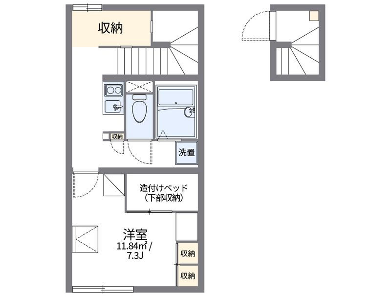 レオパレスかたるぱ 間取図