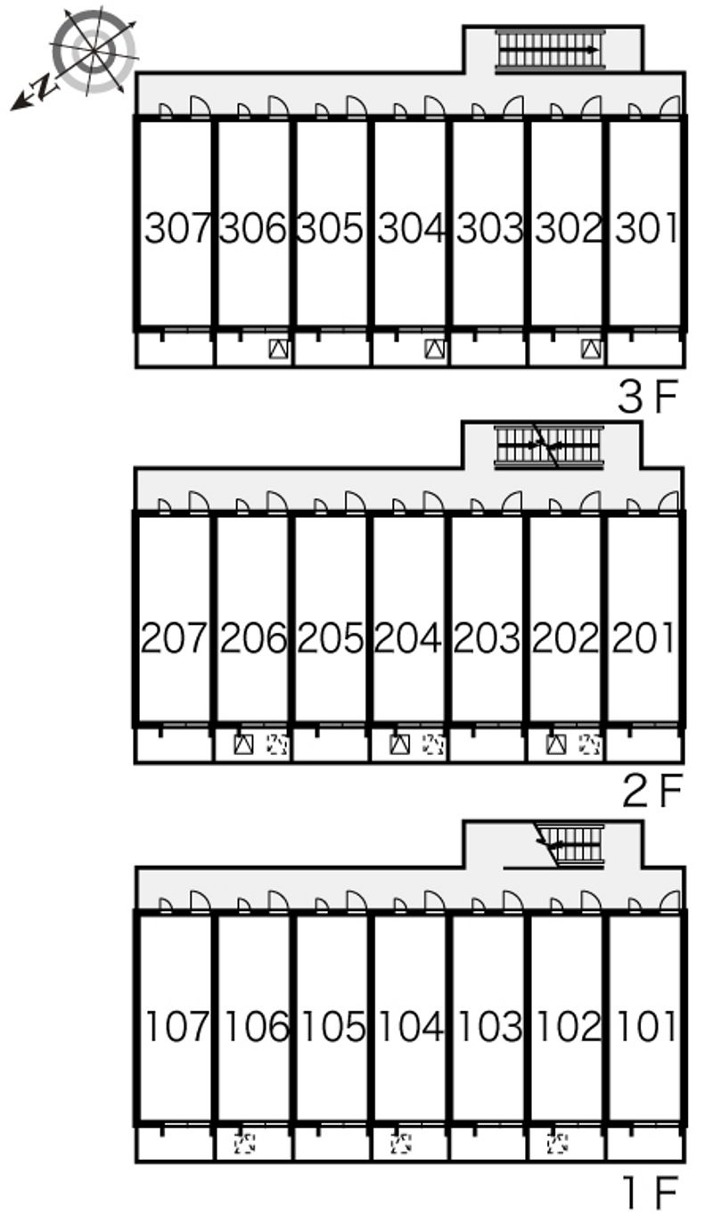 レオパレスクリア 間取配置図