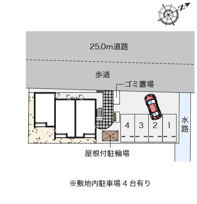 クレイノ堀内Ⅳ 配置図